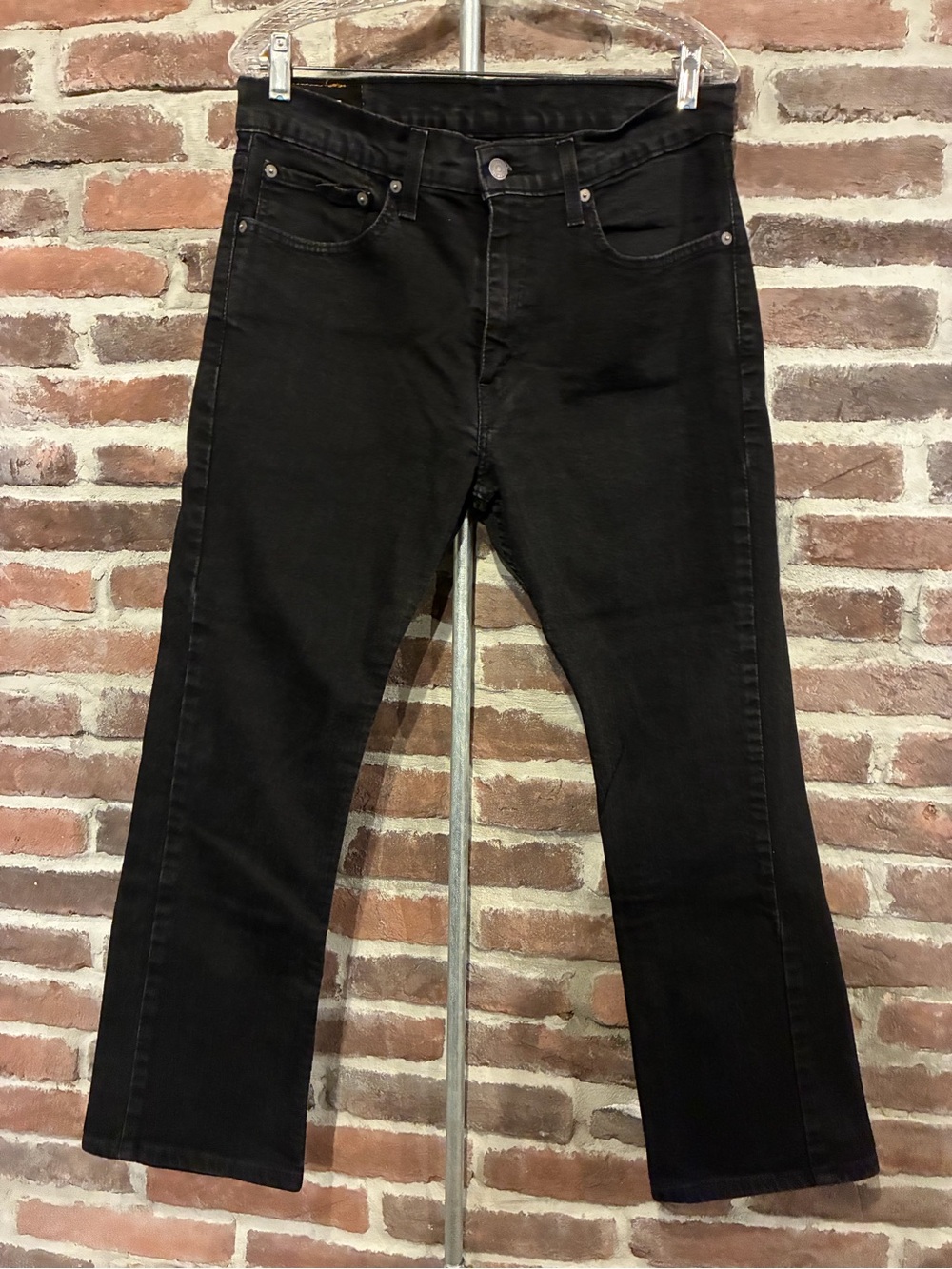 Levi's 527 Straight Leg Jeans Black Waist 34